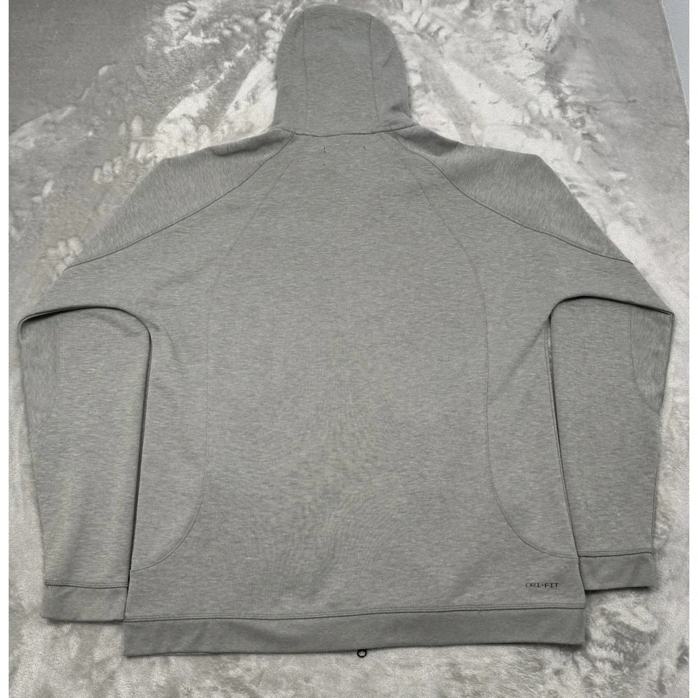 Nike Air Jordan EYBL Hoodie Mens XL Gray Full Zip Jacket Sweatshirt Fleece Tech